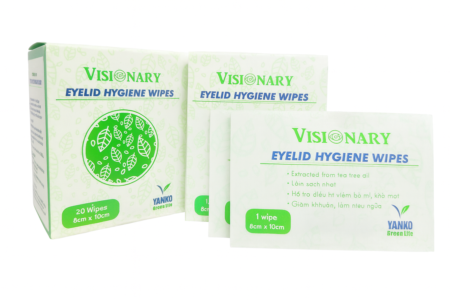 Gạc lau mí mắt Visionary – vô trùng, dịu nhẹ
