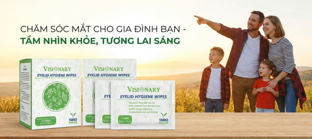 Gạc vệ sinh bờ mi Visionary – Vô trùng Gamma, dịu nhẹ vùng mắt